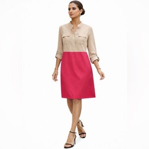 Per Se Silk Shirt Dress.